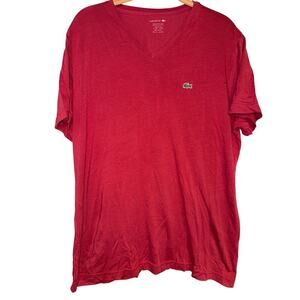 LACOSTE size XL V NECK shirt pima cotton